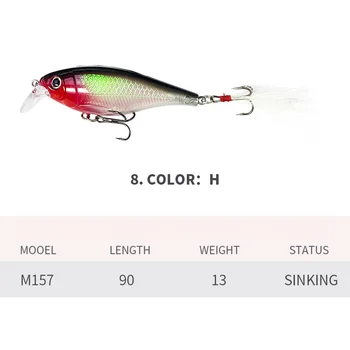 8.5cm 12.3g Minnow Fishing Lure, Bionic Imitation Artificial Bait for Freshwater and Saltwater Fishing – Minnow – view 4