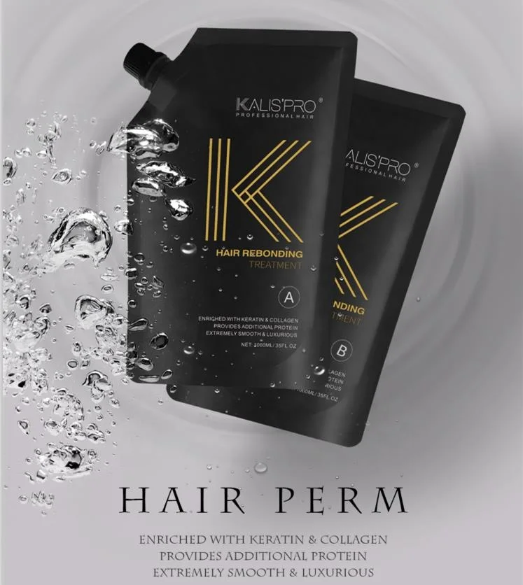 Hot Selling KALISPRO Permanent Rebonding Perming Lotion Organic Hair Straightening Cream for Salon
