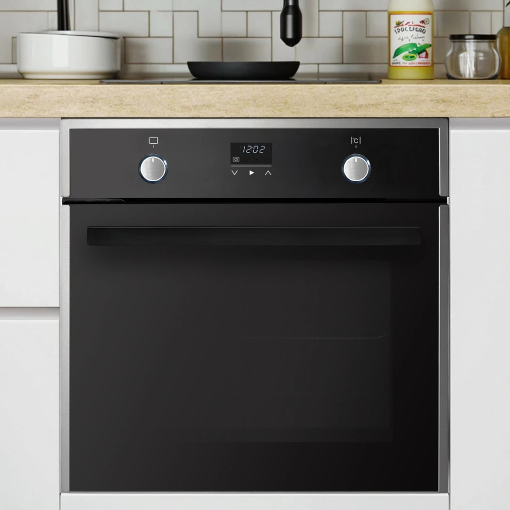 80 Liter Digital Control Electric Convection Oven with New Glass Door for Single Household & Hotel Baking Built-In Oven Product
