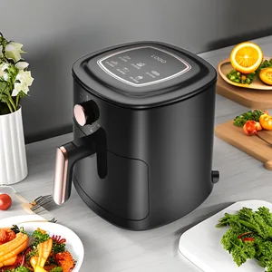 Factory  Wholesale Oven air Fryer Stainless Steel Multifuncional 4L 6L 5L 8L Digital Smart Silver crest air Fryer