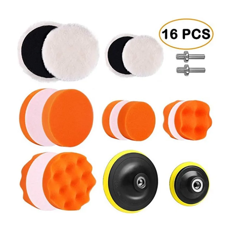 39 шт. 3-дюймовые 5-дюймовые автомобильные полировальные губки комплект полировочных губок для полировки восковой пены набор буферов