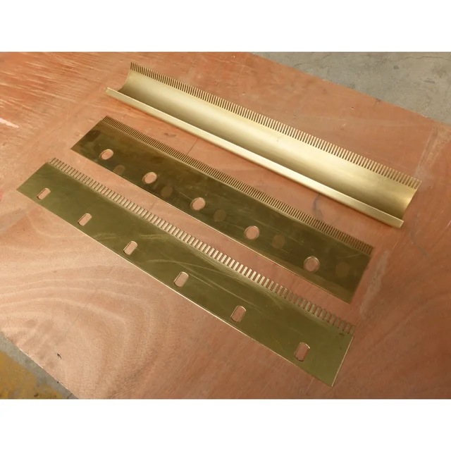 H62 Brass Customized CNC Lathed Instant Ramen Cutter Comb for Fresh Ramen Noodle Making Machine