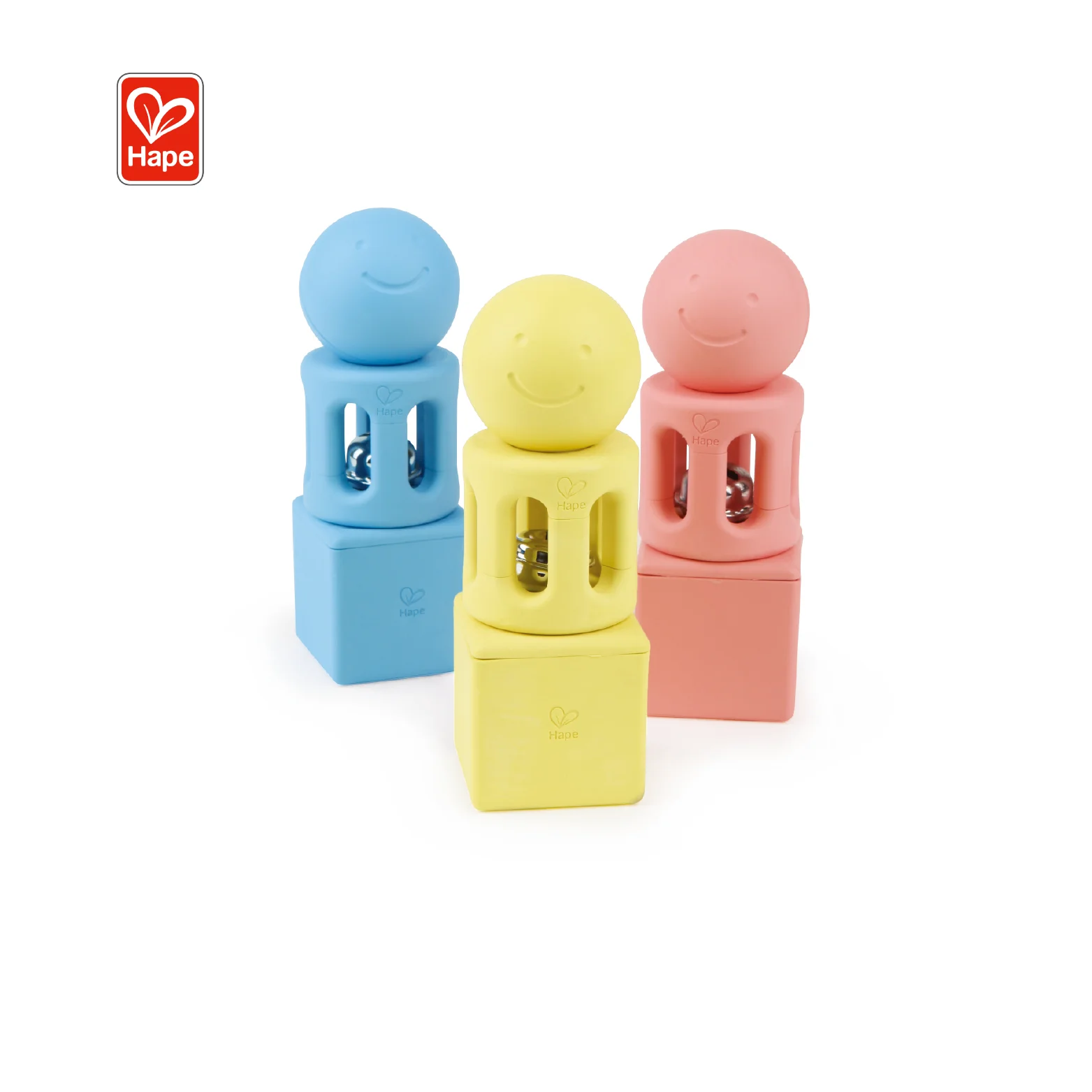 HAPE безопасный материал на рисовой основе Геометрическая погремушка коллекционная игрушка для 0 м +