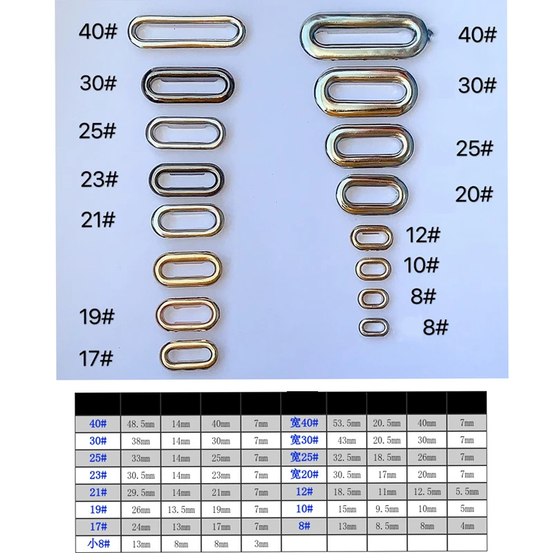 Производство по низкой цене, овальные металлические люверсы с шайбами для сердечников из бисера, одежда, кожаные, холщовые, золотые люверсы