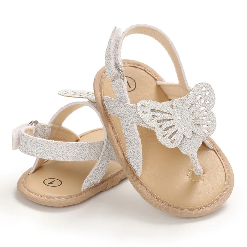 Infant Baby Girls Boys Sandals Shoes Bling Bling Butterfly Causal