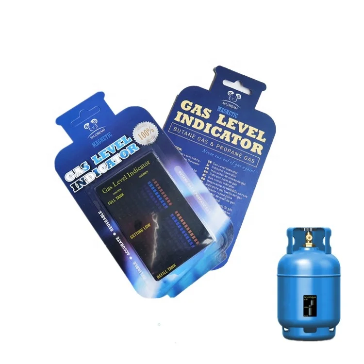 Fast Response Magnetic Gas Level Indicator for LPG Cylinder Household Thermometer LCD Material Pet Material Accurate Reading