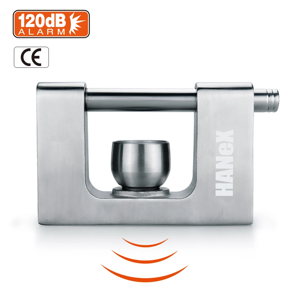 2021 New Products Alarm Trailer Coupler Hitch Lock Stainless Steel Alarm Trailer Locks Alarm