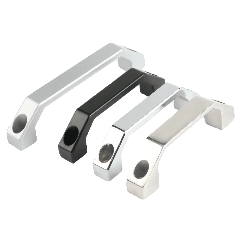 LS520 Aluminum Alloy 6000 Series Square Handle 100mm Cutting Service for Cabinet Drawer Knob