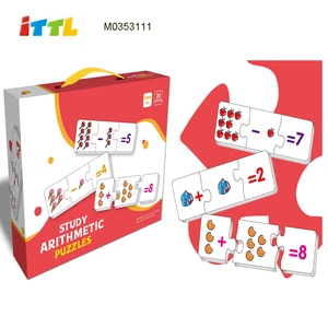 Plastic Math Puzzle Educational Toy for Kids 5-7 Years with Under 50 Pieces