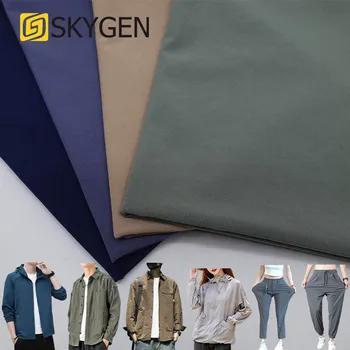 Skygen nylon pants jacket shirt tracksuit fabric 4 way stretch polyamide elastane fabric nylon spandex fabric