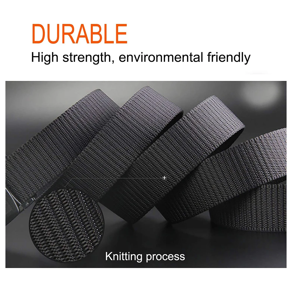 Lightweight Durable Nylon Canvas Plastic Buckle Belt Travel Adjustable Nylon Web Slide Tactical Belts