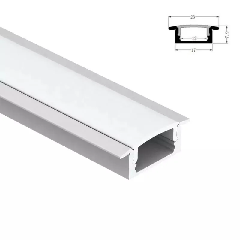 Anodizing Aluminum Profiles with PC PMMA Cover Endcaps t Slot Led Channel for Kitchen Cabinets Lighting Ceiling LED Profile