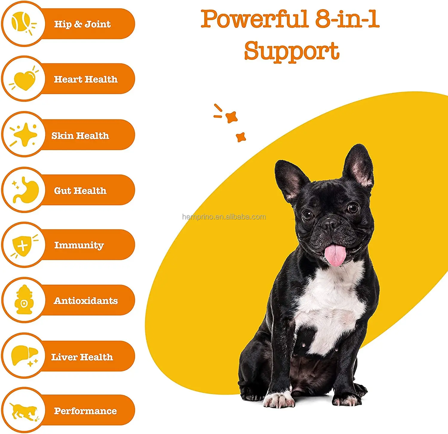 Multifunctional Dog Supplements for Dogs Omega369 Fish Oil with Antioxidants and Vitamins for Skin Heart Health