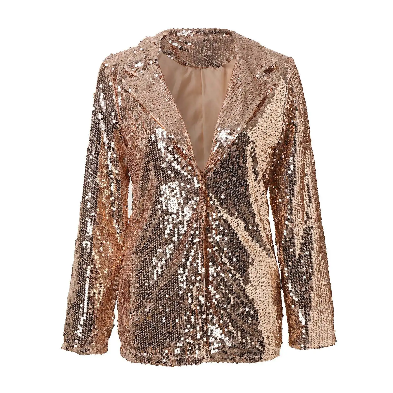 Zara Sequin Blazer Two Tone Blazer Dress Shimmering Sequin Long Sleeve  Blazer Perfect For Exotic Dancewear