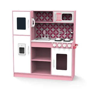 Modern Wooden Multifunctional Induction Cooker Playhouse Kitchen Set 3-Year-Old Unisex Educational Food Toy for Kids