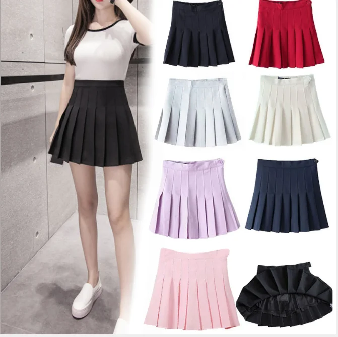 semi pleated skirt