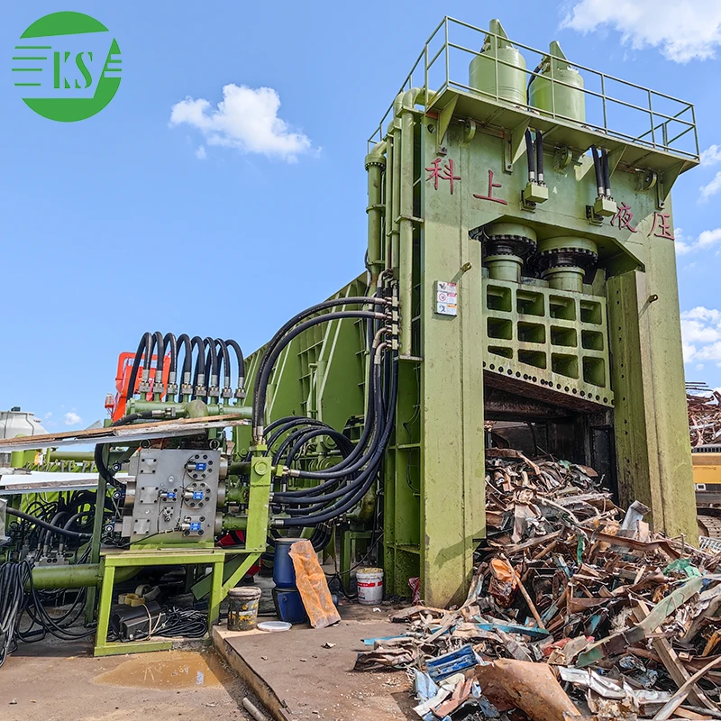 Keshang 1300T Scrap Metal Shear Horizontal Hydraulic Press Cutter Baler Shear with CE factory