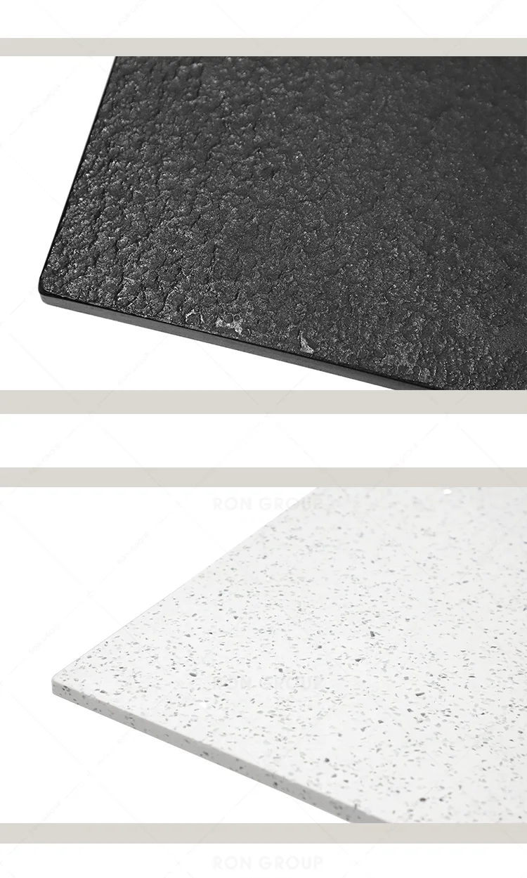 Hot Selling New Unique Design Modern Durable Fashion Quartz Table Top Stainless Steel Table Base Dining Table