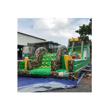 Commercial Cheap Giant Inflatable Circuit 5k Obstacle Outdoor Sport Game Inflatable Land Obstacle Course For Rental