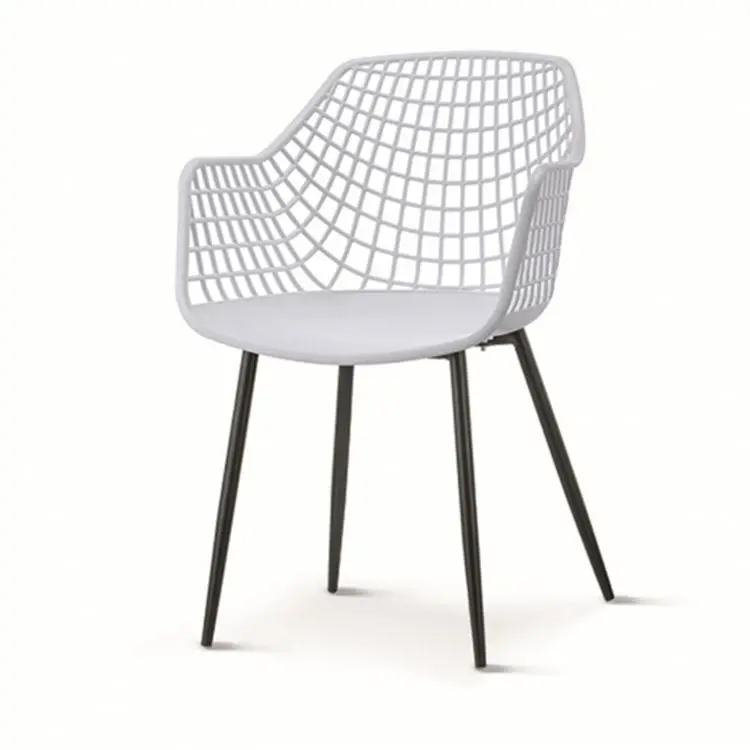 High Quality  Modern Design  China Factory Plastic Mesh Chair Restaurant PP Seat Plastic Restaurant Chairs