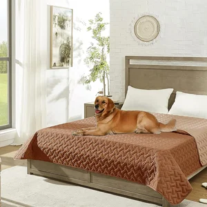 Reversible Sofa Cover Blanket Waterproof Double Sides Dog Bed Cover Pet Blanket for Furniture Bed Couch