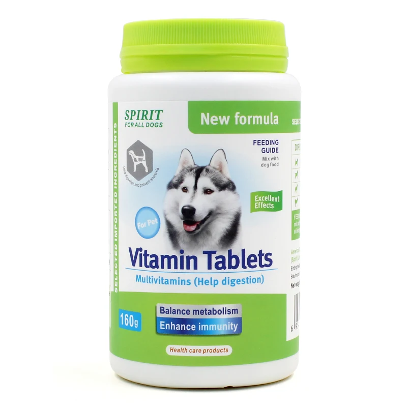Pet Vitamins Supplement Tablets Seaweed Flavor Omega-3 Omega-6 Dog Vitamins Supplements Chews