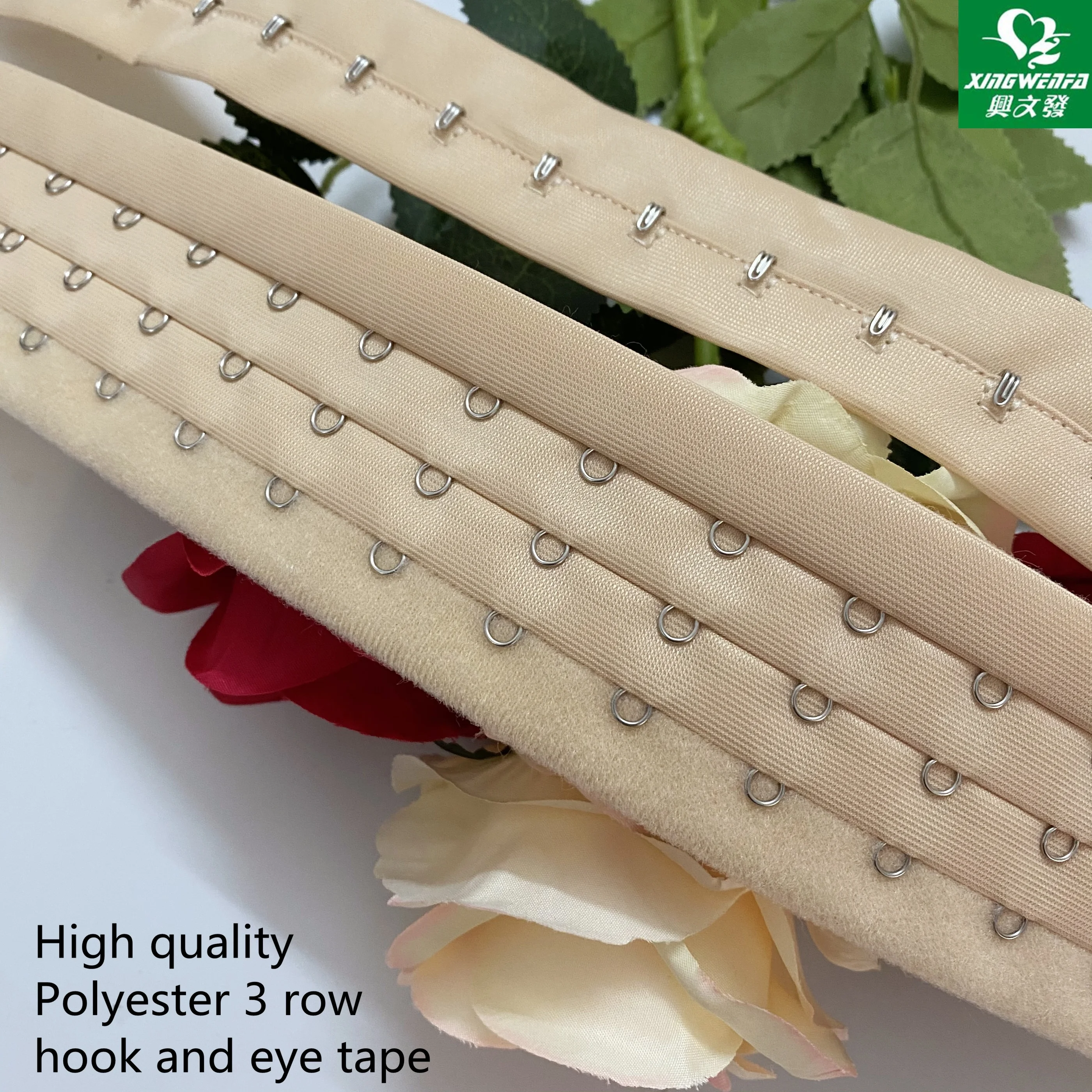 3 Row Nude Corset Fajas Hook Eye Tape Beige Brushed Back High Quality ...