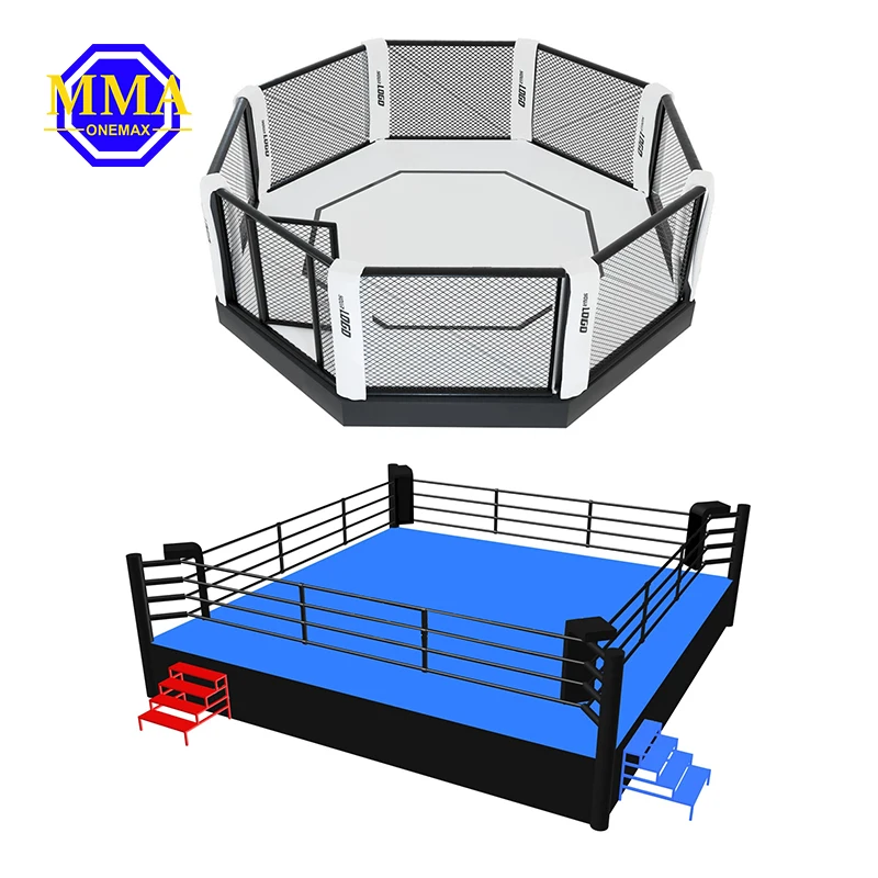 ボクシングリングチャンピオンシップ六角形mmaケージカバーカスタムufc