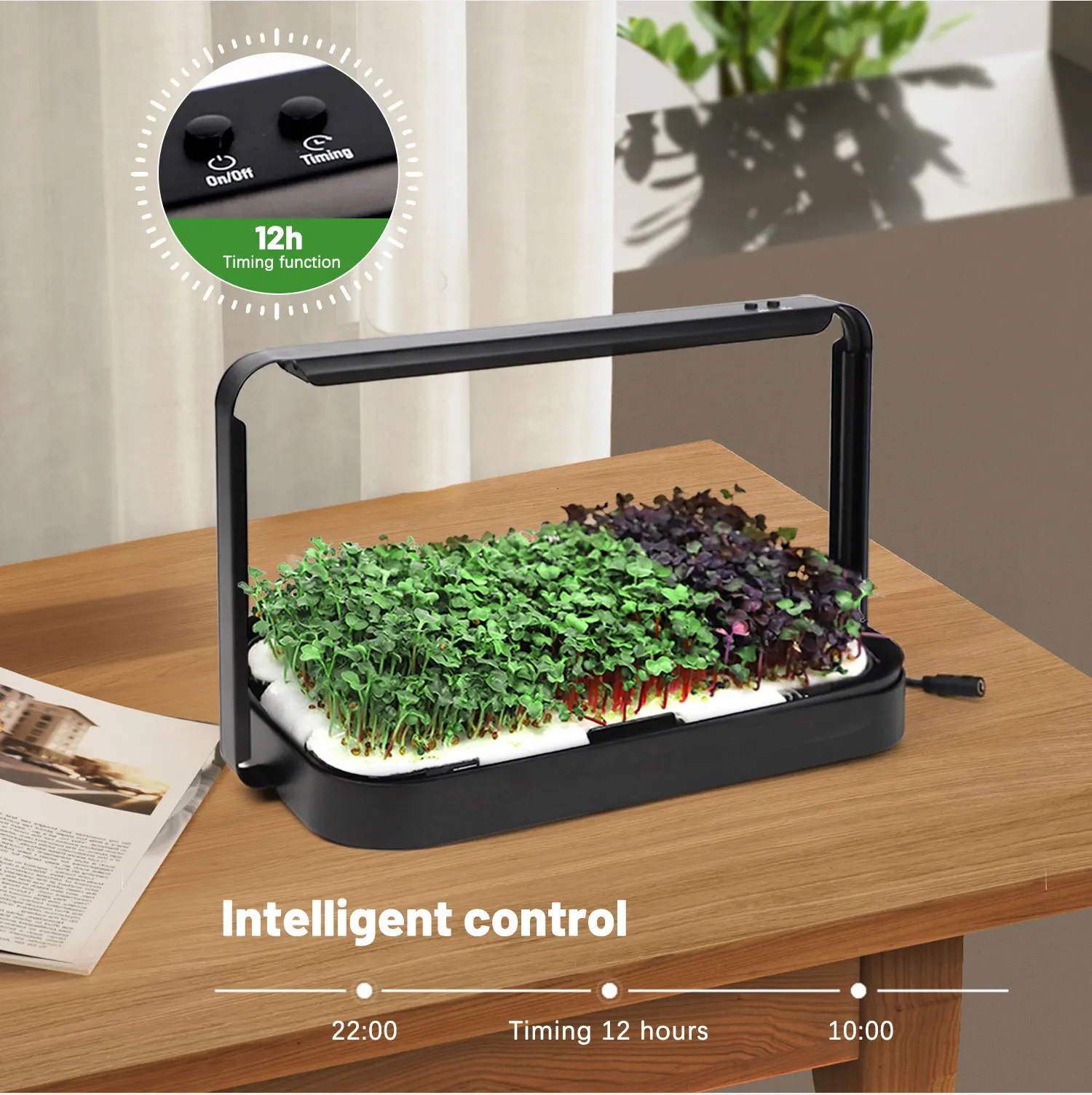 6+ Microgreen Watering System Hydroponic Watering Indoor Plant Growing Systems Home Use Planter Smart