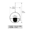 XH26-028 Negro (Soporte para flores colgante de hierro forjado)