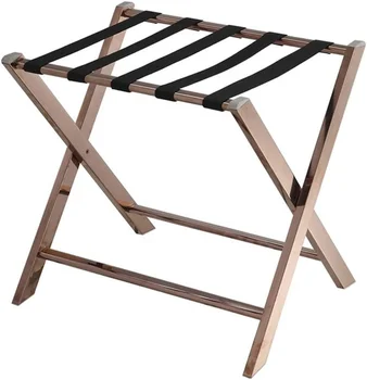 Hotel Foldable luggage stand Stainless Steel luggage rack for guestroom,luxury Hotel Stainless Steel Luggage Rack