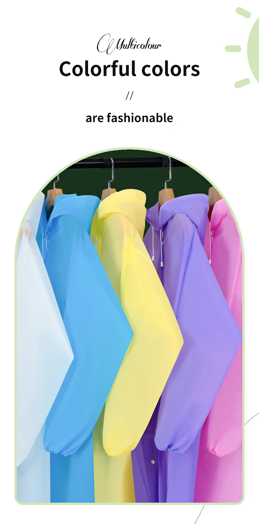 Portable Disposable Poncho Raincoat for Adults Plastic rain coat for Camping and Climbing Activities details