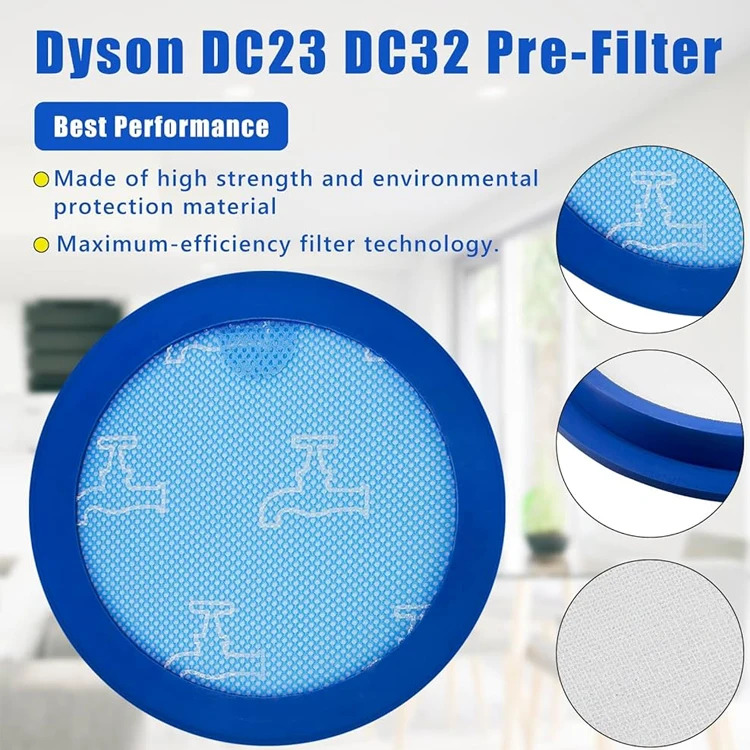 Replacement Vacuum Cleaner Filter Compatible with DYSONS DC23 DC32 Vacuum Vleaner Accessories Pre-filter Cartridge Filter Pads