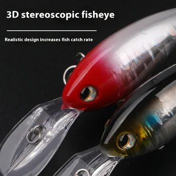 Long-Range Casting 10cm 15g Sea Fishing ABS Plastic Bait Long Tongue Board Rock Chubby Minnow Lure for Carp Target Species – Minnow – view 4