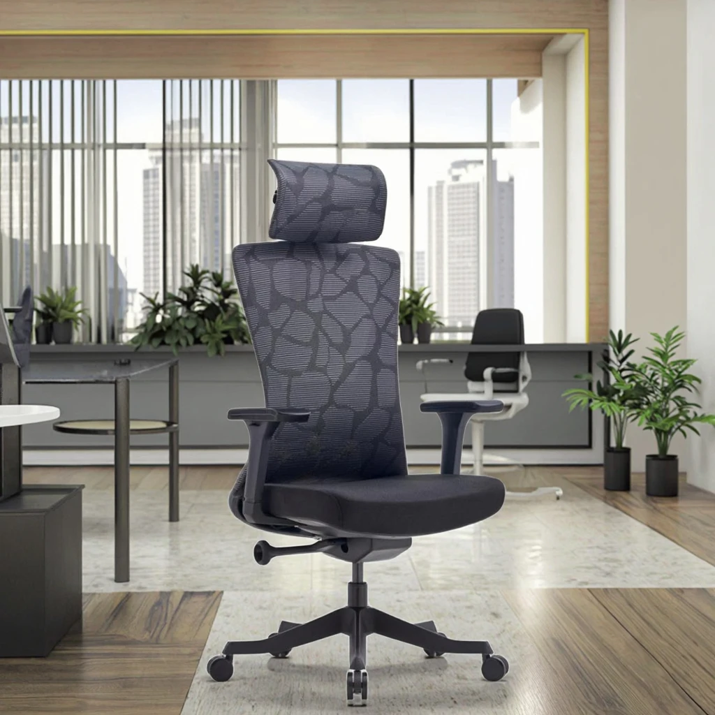 Chrome Embellished Luxury Chair Height Adjustable Lumbar 2D Headrest Lexus Grill Design Professional Design 2