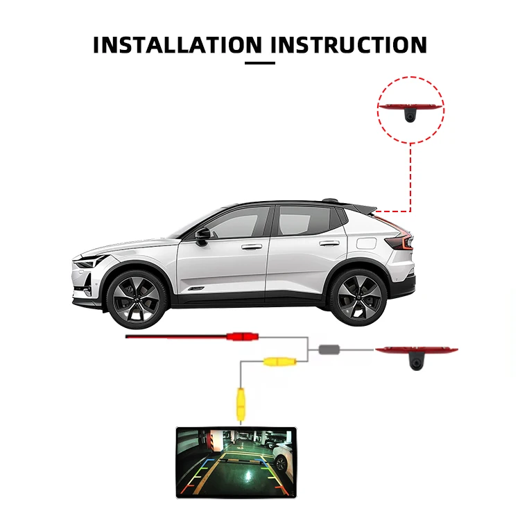 Night Vision Stop Backup Lights Car Vehicle Brake Light Reverse Camera for Ford Transit 2014-2018 for Ford Transit L4 H3 supplier