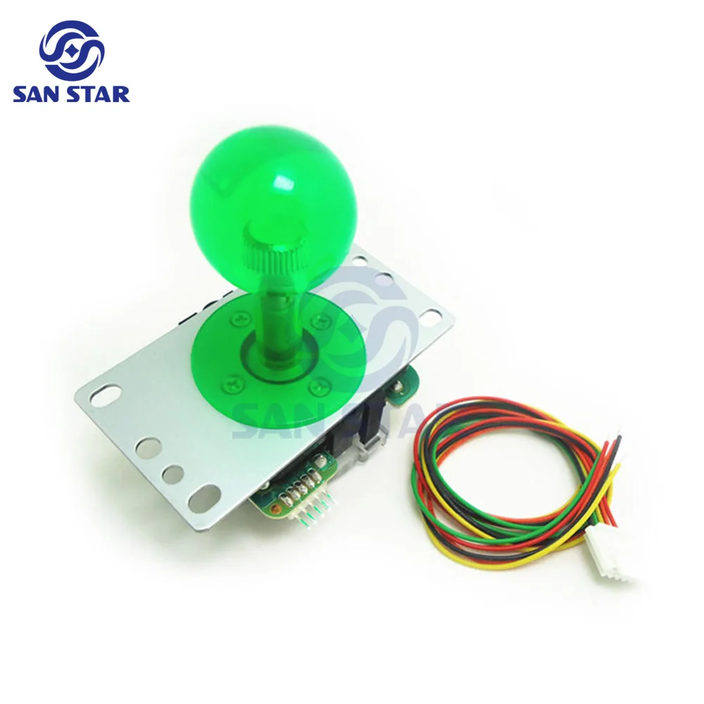 Sanwa Arcade Stick Ball Top Transparent Top Ball Joystick DIY Game Stick Arcade Joystick with Trackball