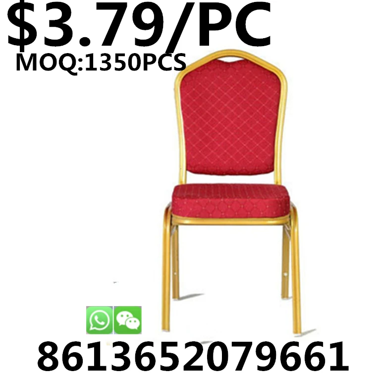 TSF New Arrival Stacking Chairs Metal Church Chair Cover Fabric with Fabric Cover