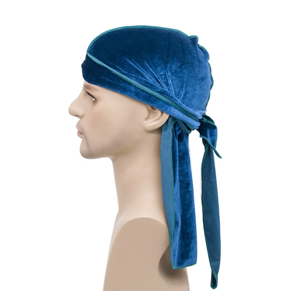 Durag In Velluto Extra Lungo Per Uomini E Donne - 110 Cm, Multicolore | Per Onde E Stile