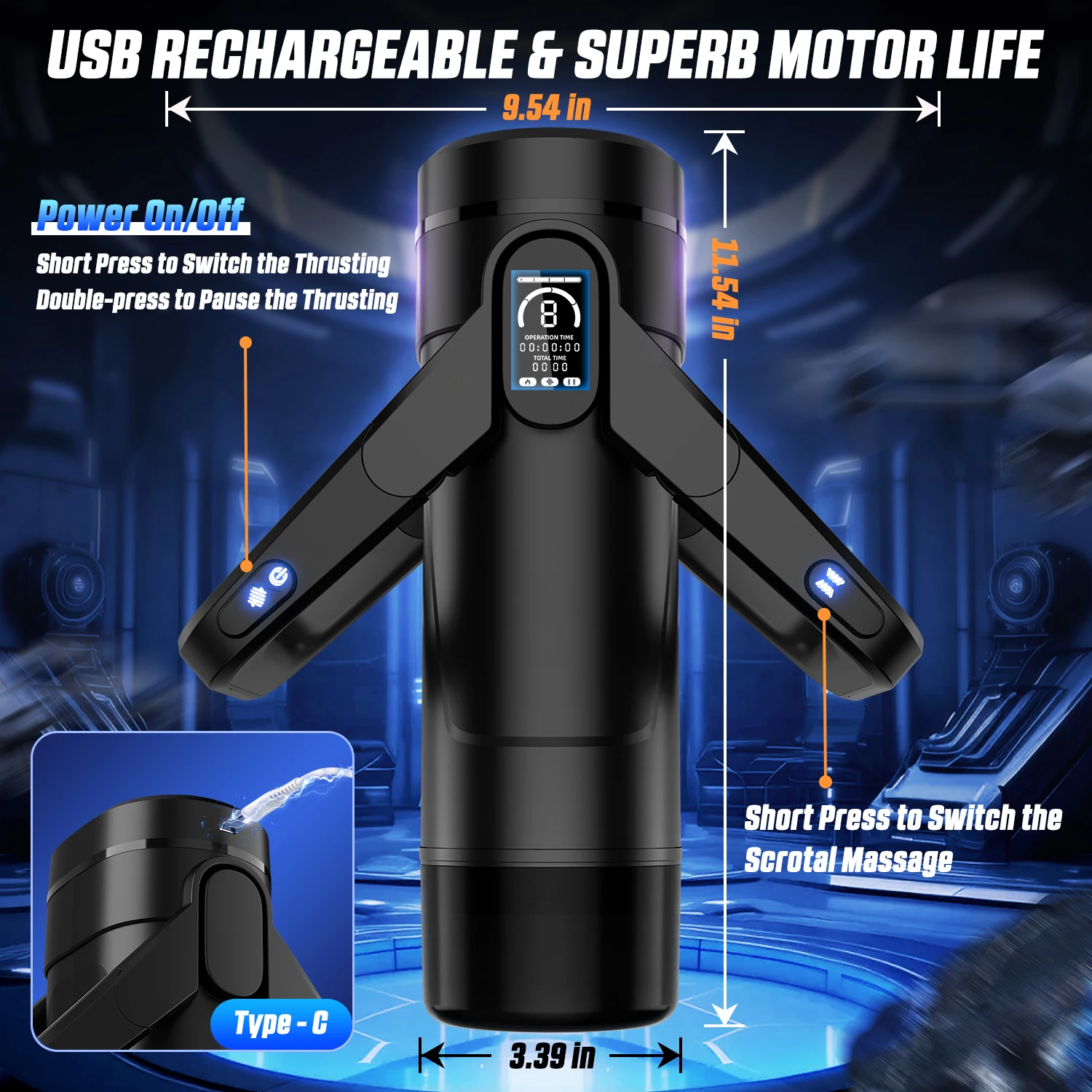 moaning sex toy Leten Automatic Masturbator Piston Moaning Sex Toy
