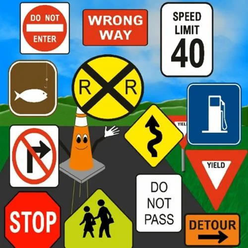 
 Высокоскоростные дорожные знаки, знак обеспечения качества  