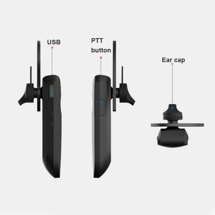 New Design A08 Mini Ear Hook Wireless Walkie Talkie Outdoor Mini Long Range Walkie Talkie Wireless Talkie Walkie