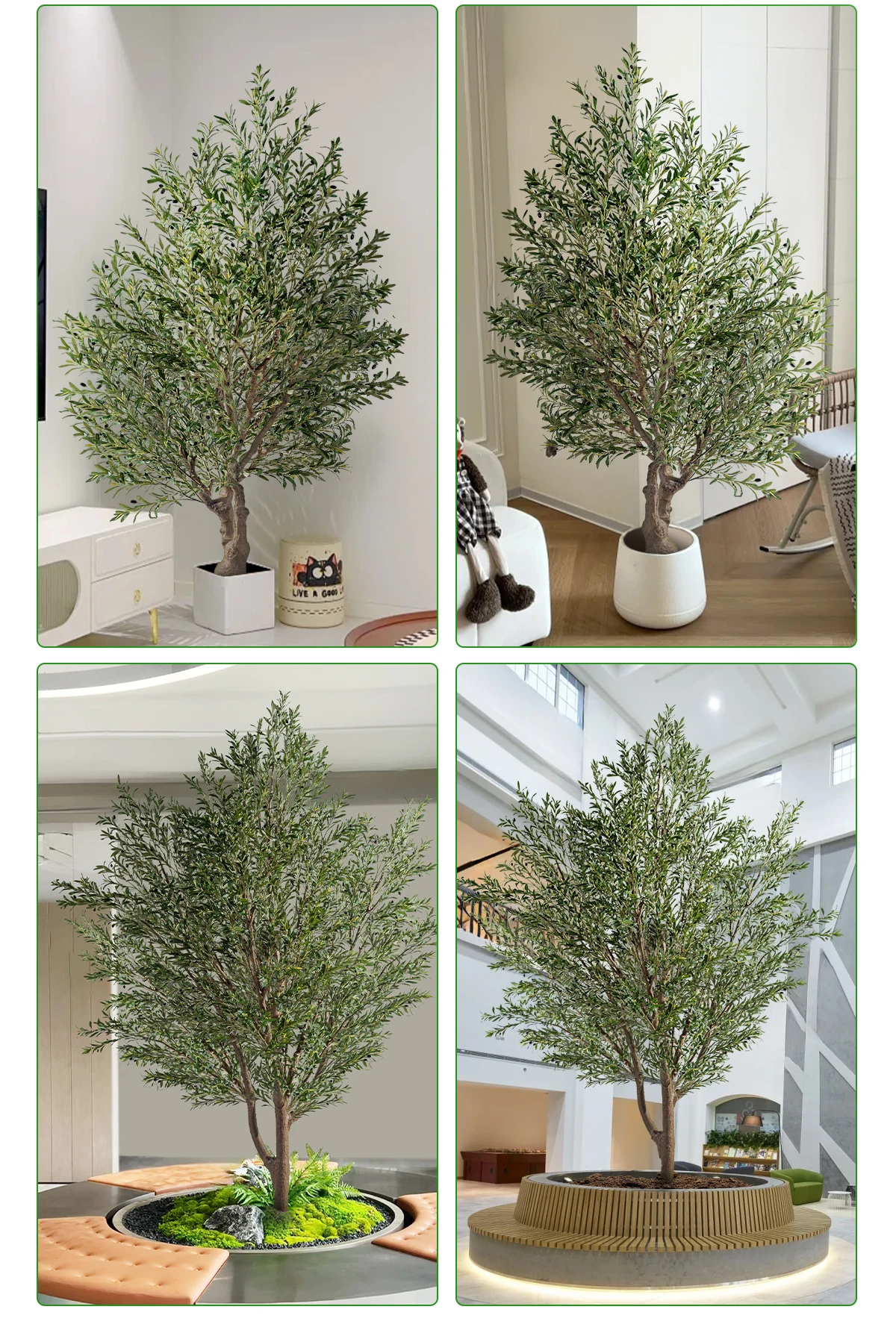 Large tall artificial olive tree faux realistic luxury indoor outdoor home decoration plants  christmas decorative olive tree supplier
