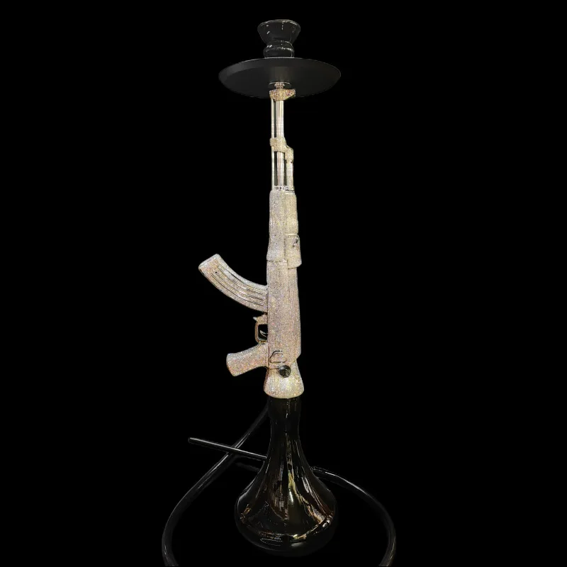 Wholesale Ak47 Hookah Diamond Luxury Sheesha Hookahs Shisha Set Resin