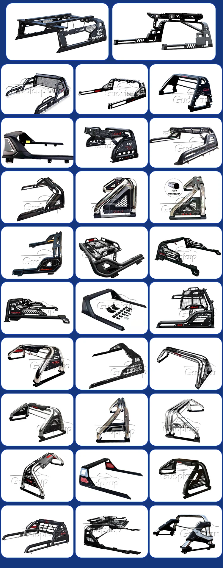 New Design Pickup Truck Universal 4x4 Accessories Roll Bar For Navara