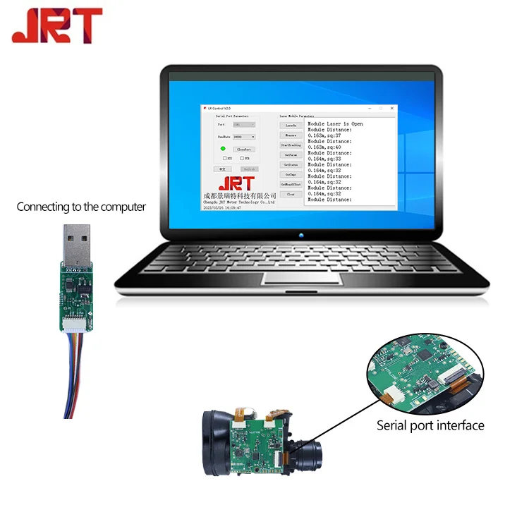 Class 1 Laser UART 800m Distance Measuring Sensor Long Range Module for Outdoor