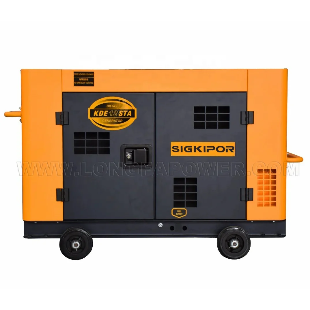 KIPOR KDE Diesel Generator Set for Sale Portable Sound Proof 9 10 12 Kva 10kva 10kw Silent Power Electric Diesel Generator