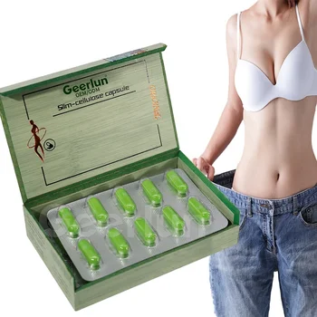 100% Natural Formula Weight Loss Belly Fat Burner Supplement Slim Waistline Suppress Appetite Slim-Cellulose Capsules