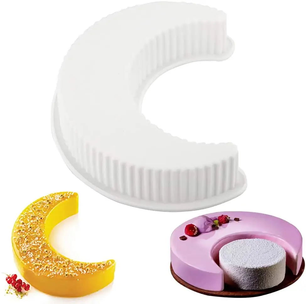 Set 3 Schermi Per Crosta Torta In Silicone - Regolabili, Per Torte 8.5-12 Pollici, Multicolore - Foto 6