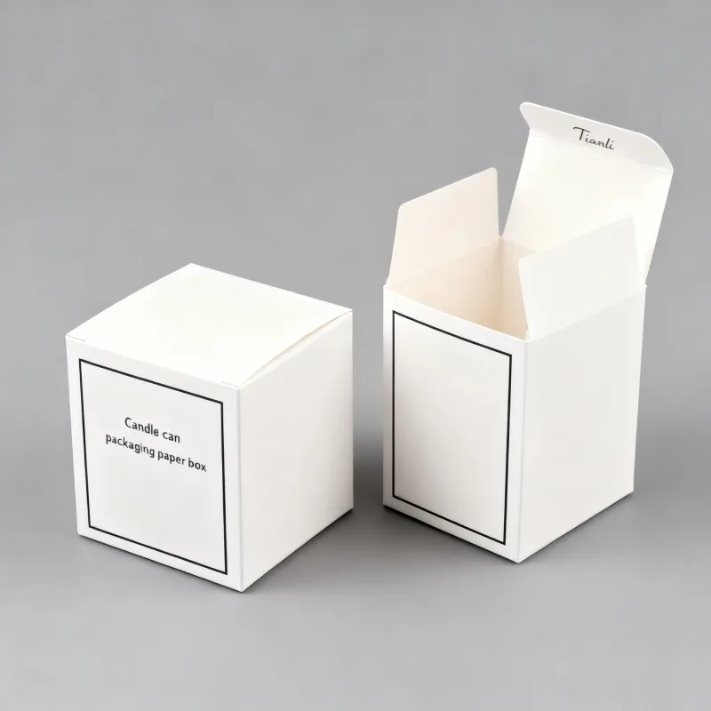 Scatola per imballaggio all'ingrosso di candele personalizzate con stampa su misura, scatole pieghevoli per regali, barattoli per candele, scatola di cartone per imballaggio